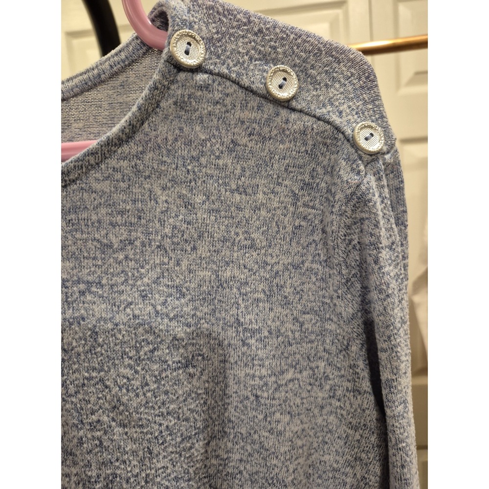 Iyla Woman Blue Top Blouse Long Sleeve Pullover Size‎ L GUC - Picture 5 of 10